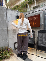 wiggle wiggle × HTH back logo sweat pants
