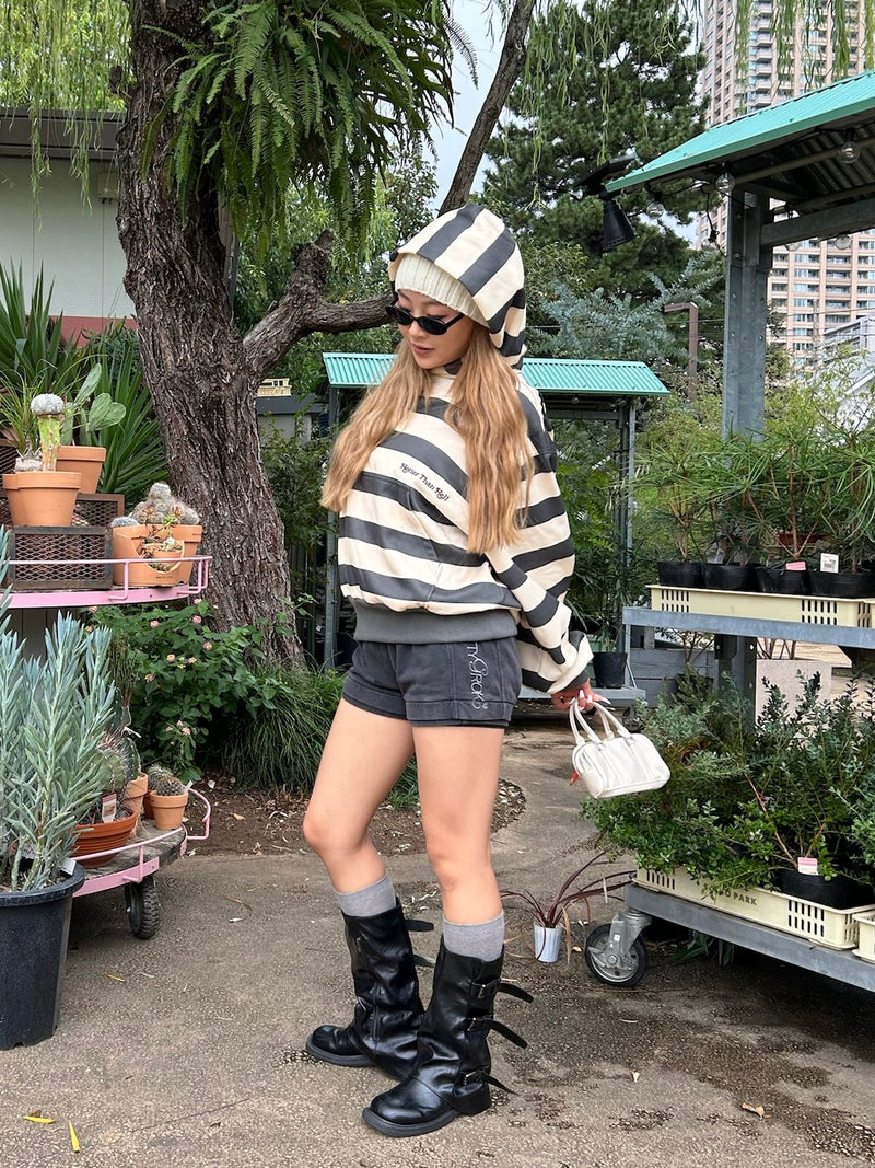 side logo sweat shorts