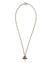 Clover logo charm necklace