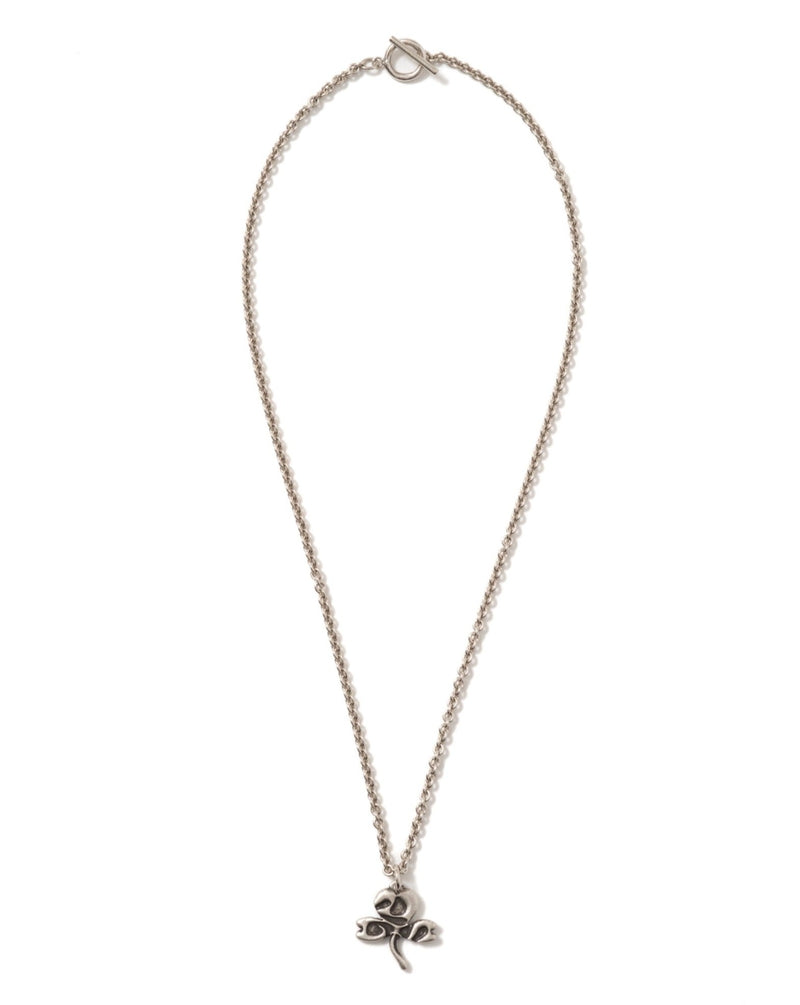 Clover logo charm necklace