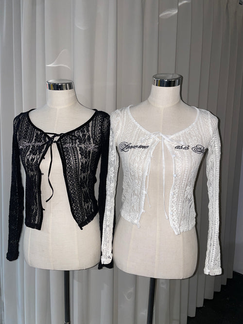 classical lace cardigan