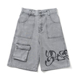 BU denim short pants