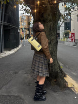 layered wrap midi skirt