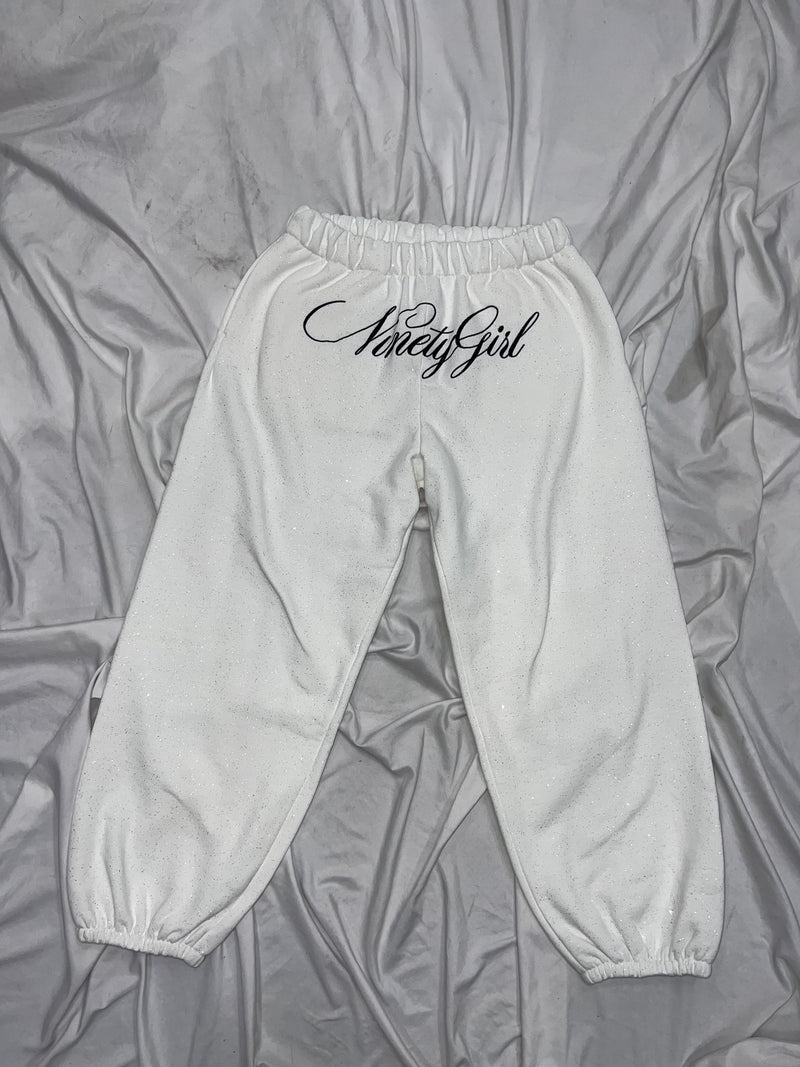 Cross Logo glitter Sweat Pants
