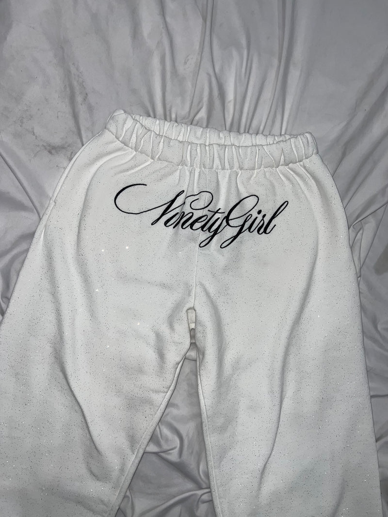 Cross Logo glitter Sweat Pants
