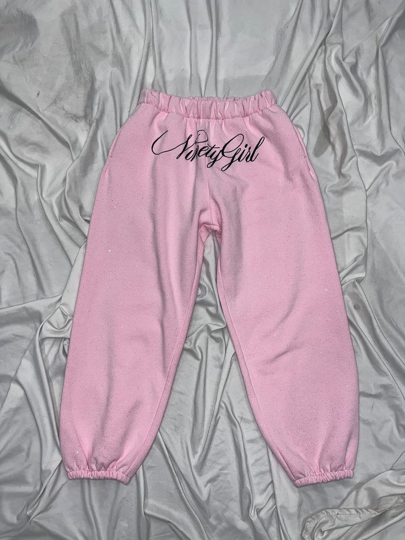 Cross Logo glitter Sweat Pants