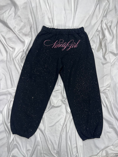 Cross Logo glitter Sweat Pants