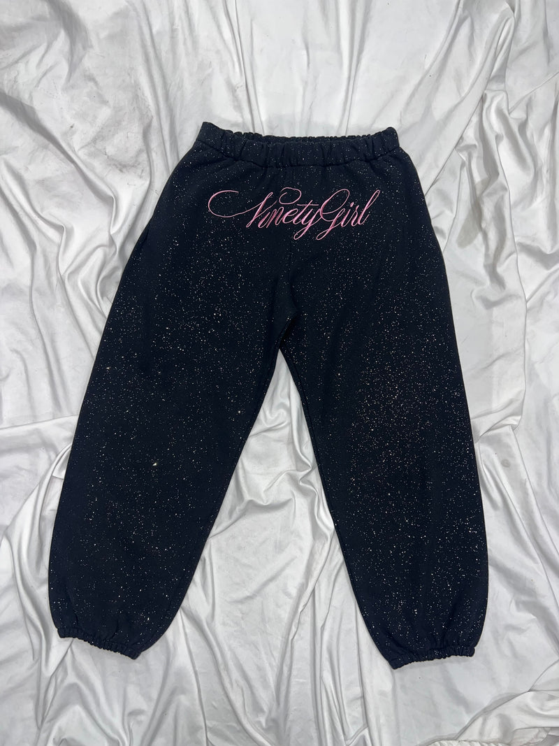 Cross Logo glitter Sweat Pants