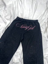 Cross Logo glitter Sweat Pants