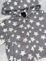 Cat-Ear Short Sleeve Zip Hoodie 