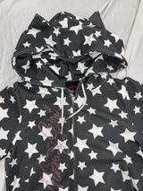 Cat-Ear Short Sleeve Zip Hoodie 
