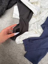 透視蕾絲長袖T恤 