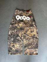 9090 OG Logo Painted Denim Pants 