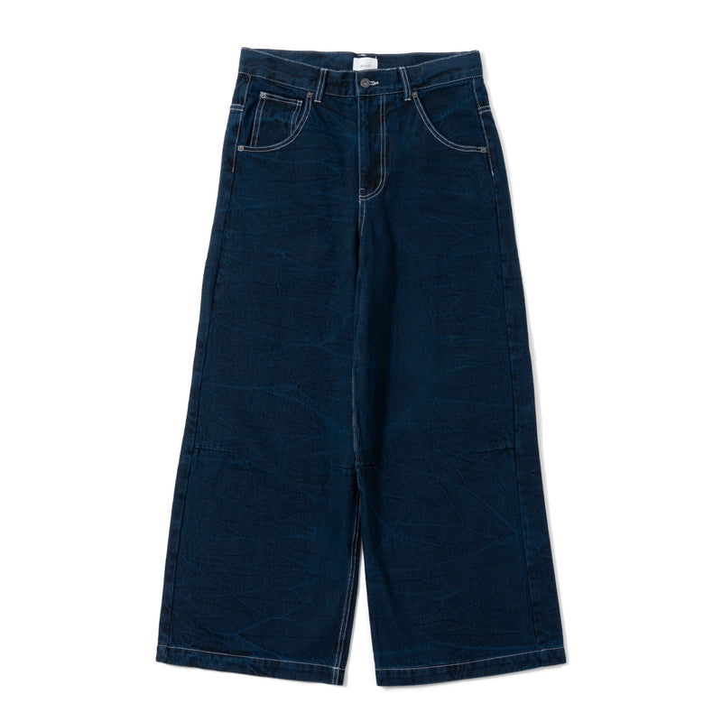 Bu Wrinkle Crack Baggy Denim