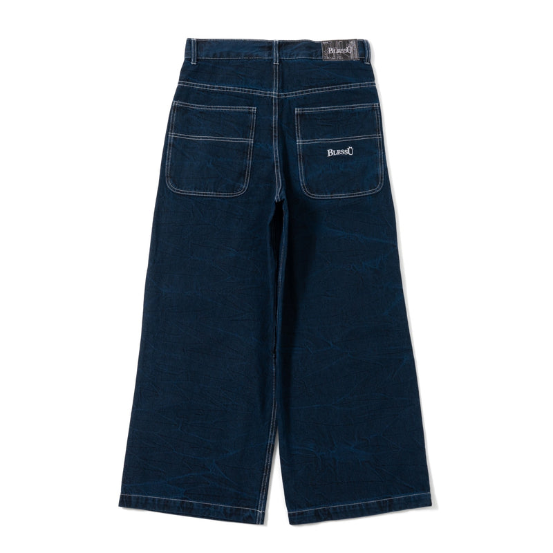 Bu Wrinkle Crack Baggy Denim