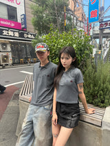 하트 패치 로고, 폴로 셔츠 같은 빈티지 스타일 