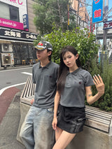 하트 패치 로고, 폴로 셔츠 같은 빈티지 스타일 