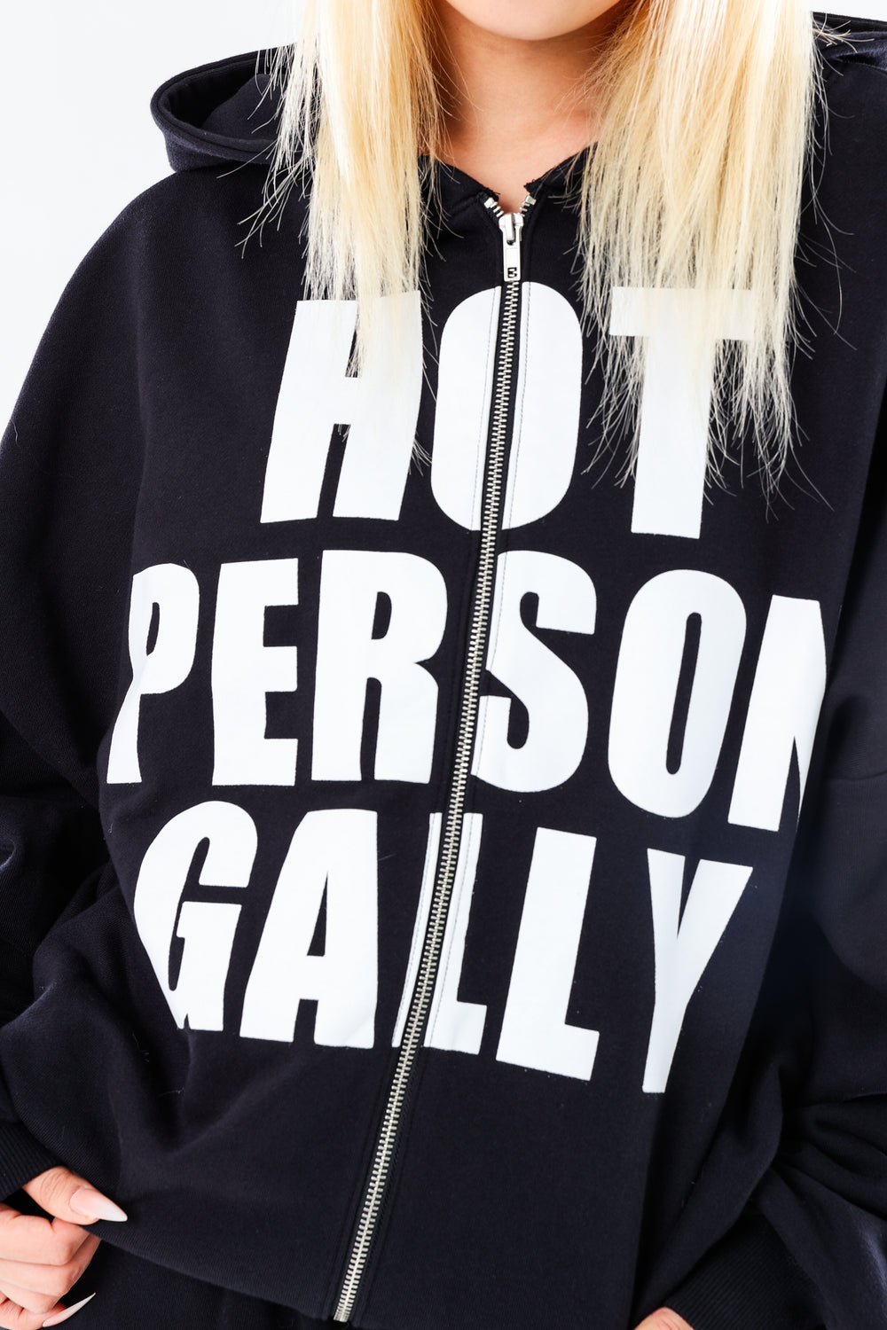 Gally Roll パーカー　フーディー　ジップアップ iconic logo print hoodie – YZ