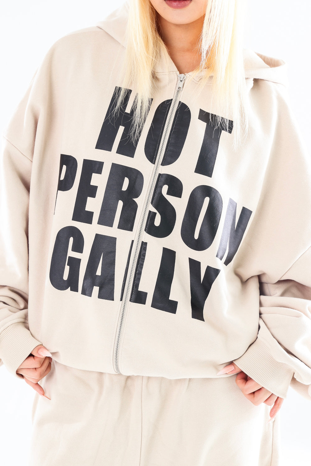 Gally Roll パーカー　フーディー　ジップアップ iconic logo print hoodie – YZ