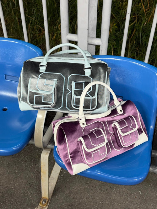 98 velours boston bag