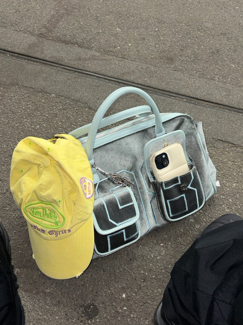 98 velours boston bag