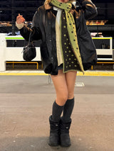 polka dot reversible muffler