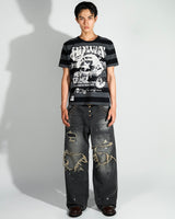 Grunge BORO studs denim 