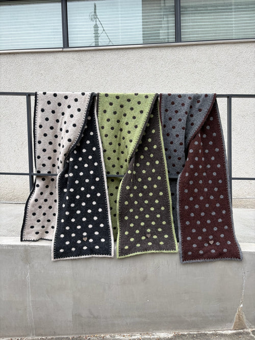polka dot reversible muffler
