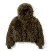 volume hood fur jacket