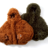 volume hood fur jacket