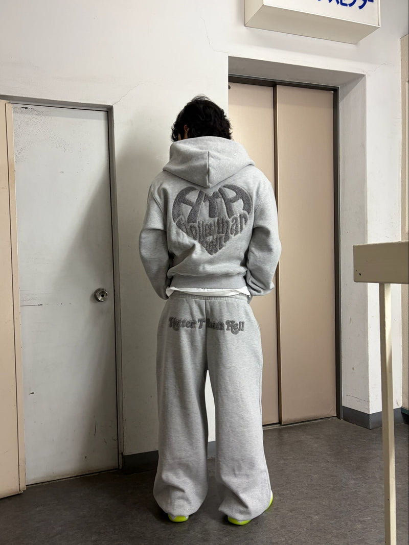 glitter back logo sweat pants