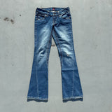 Tiara Logo Vintage Flare Denim Pants【9090 girl】