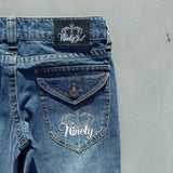 Tiara Logo Vintage Flare Denim Pants【9090 girl】