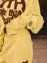 VINTAGE HEART LOGO ZIP HOODIE