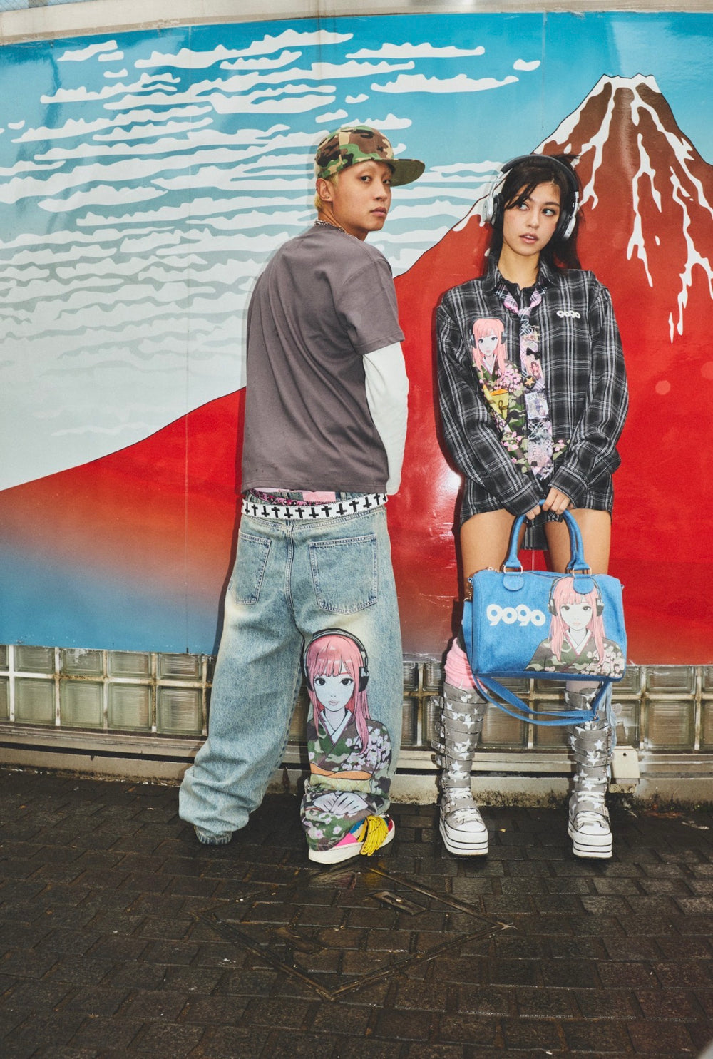 9090×backsideworks】Baggy Denim Pants – YZ
