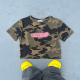 Ameba Logo Camo Cropped Tee