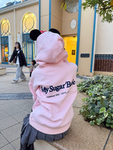 heart patch logo hoodie