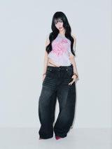 90 Logo Baggy Denim Pants 