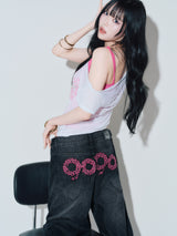 90 Logo Baggy Denim Pants 