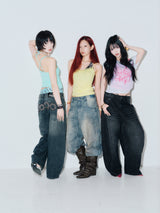 90 Logo Baggy Denim Pants 