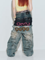 90 Logo Baggy Denim Pants 