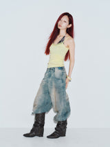90 Logo Baggy Denim Pants 