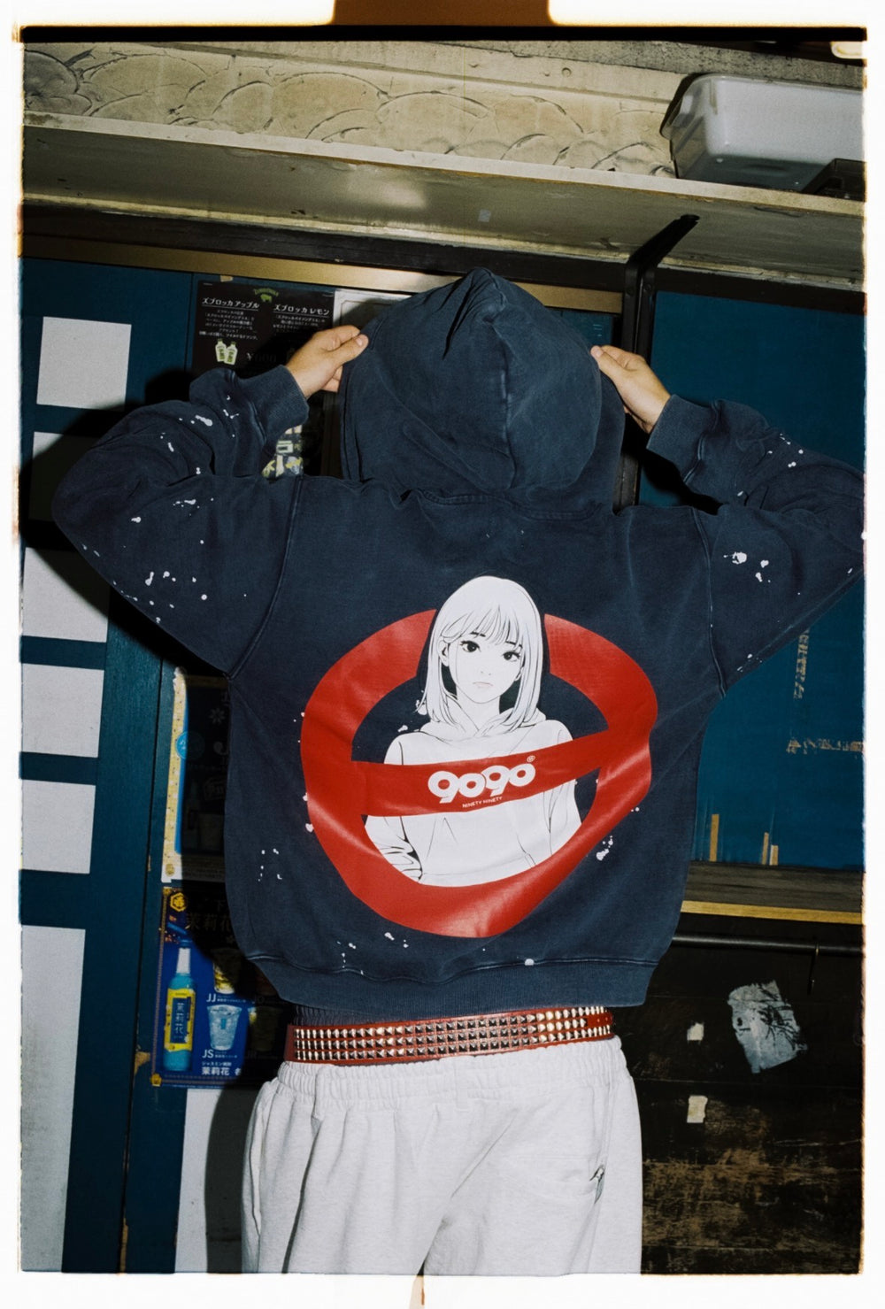 9090×backsideworks】Painted Zip Hoodie – YZ
