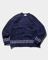 BIG POCKET FAIR ISLE LINE HEAVY SWEATER