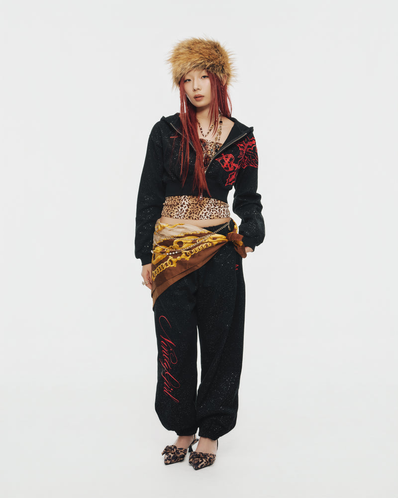 9090girl × umbro Feather Logo Glitter Sweat Pants