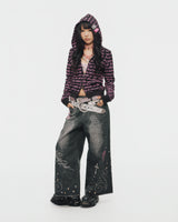 Y2K Denim Printed Buggy Pants