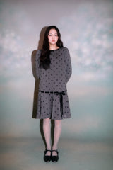 Ribbon Pleated One-Piece