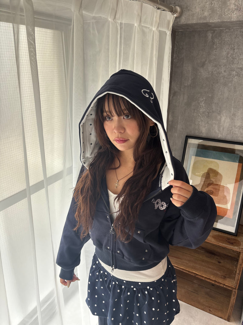 90 Logo Dot Zip Hoodie – YZ 90 Logo Dot Zip Hoodie – YZ