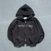 SC logo thermal zip hoodie