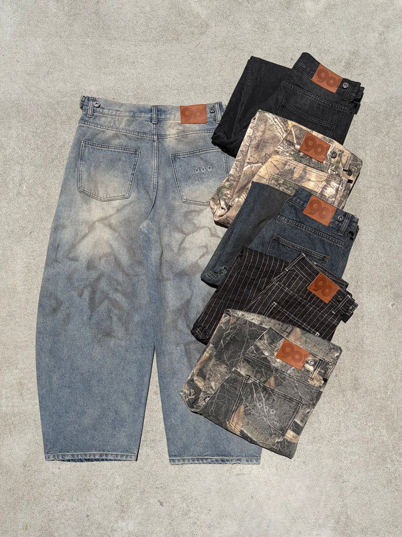 Bullet Logo Denim Buggy Pants – YZ